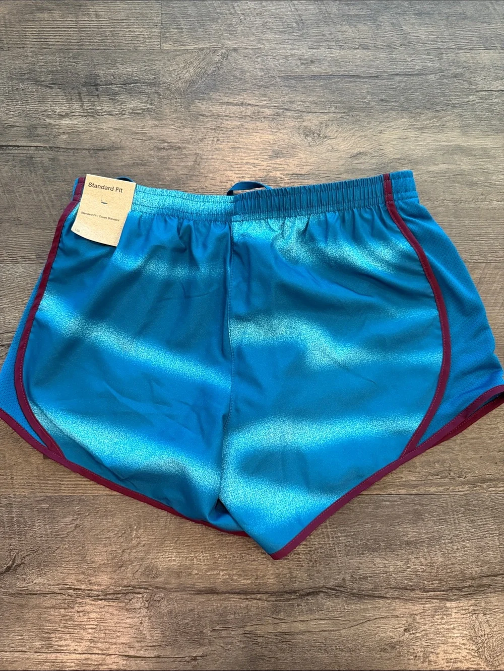 Nike Girl's Large Green Abyss Tempo Dri-Fit Athletic Shorts